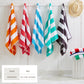Cotton Velour Cabana Stripe Beach Towel - Novia Collection