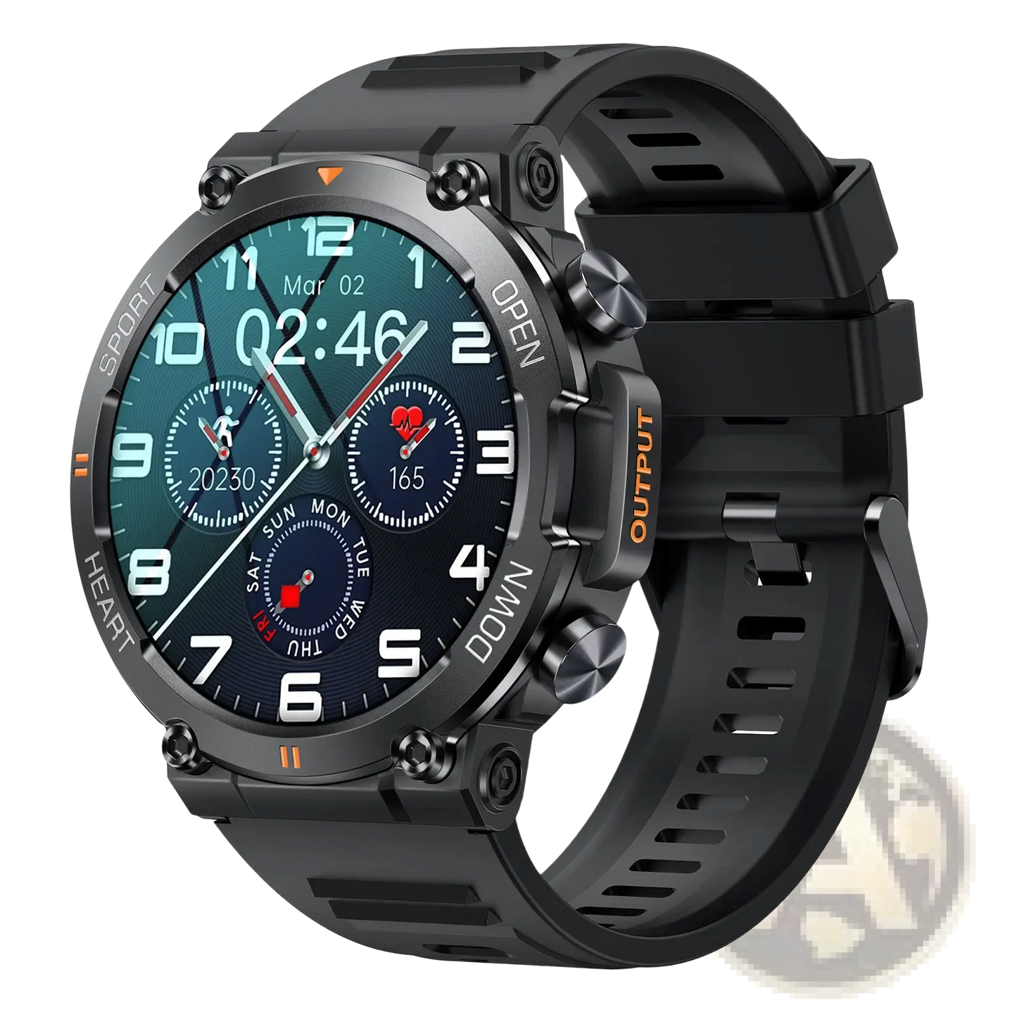 Senbono Men Rugged Outdoor Smartwatch with Fitness Tracker
