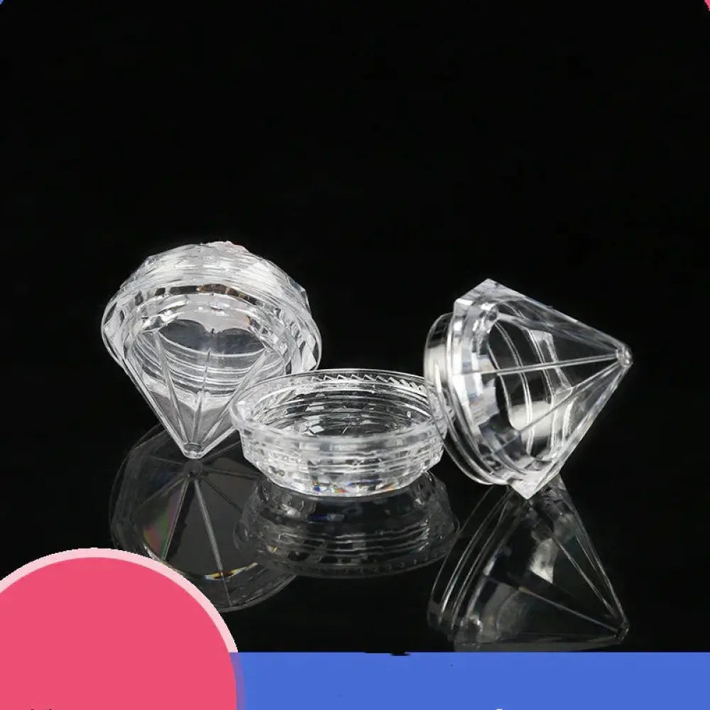 Diamond Faceted Refillable Travel Cosmetic Bottle Set