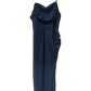 Sequined v Neck High Slit Evening Gown