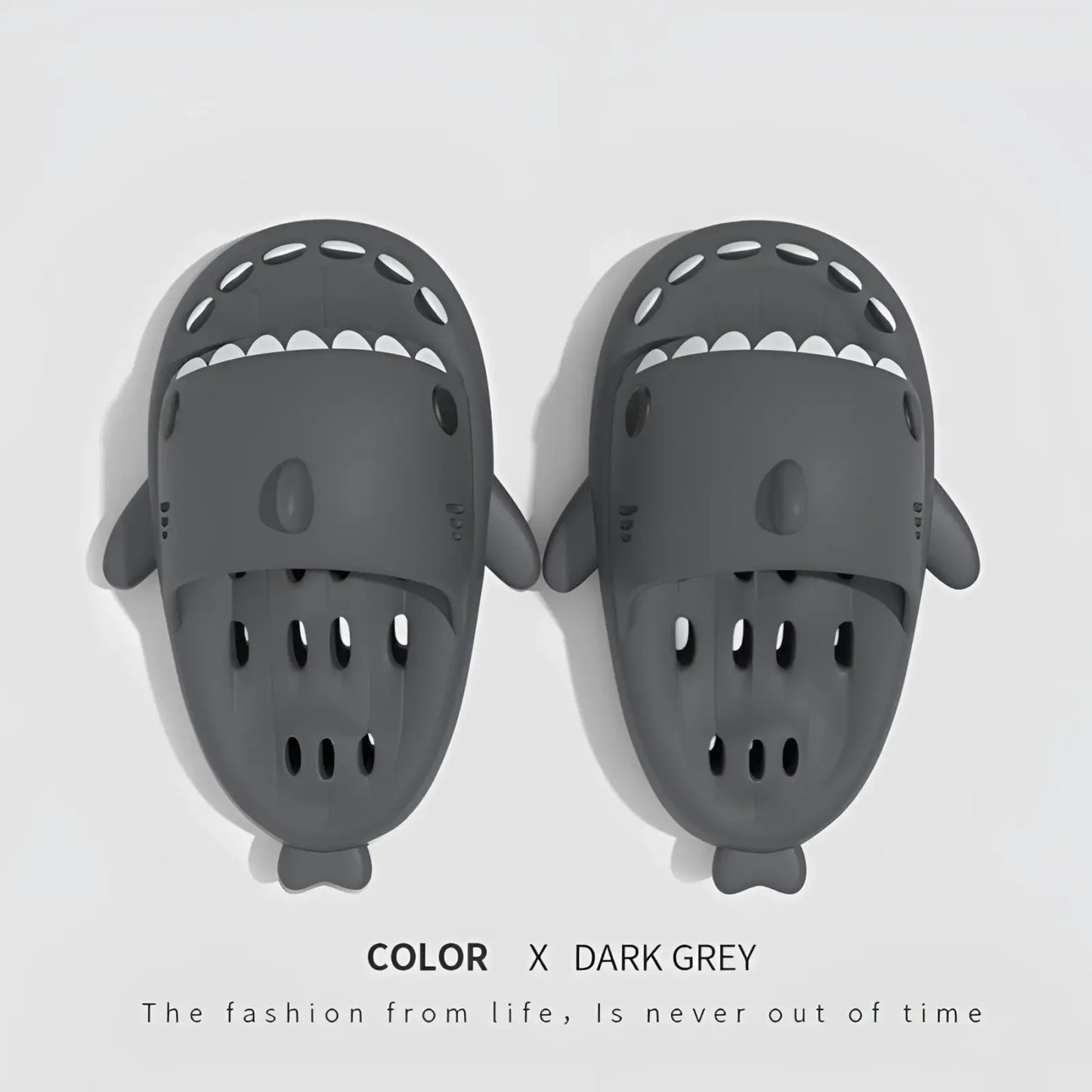 Shark Slippers Quick Dry Non Slip Shower Slides
