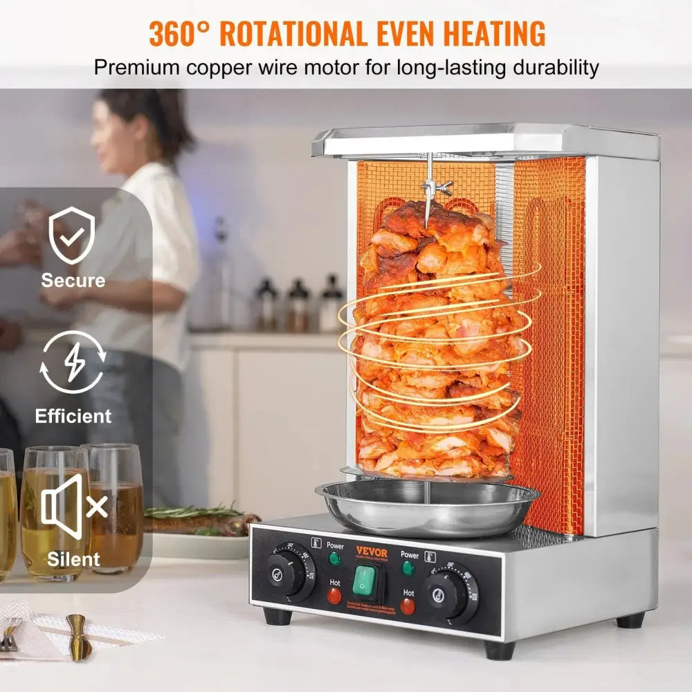Vevor Electric Vertical Shawarma and Doner Kebab Grill 13lb