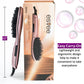 Esvee Professional Hair Bristle Straightener - Ceramic Heating Hair Straightener Brush with Anti-Frizz Technology, Auto-Off and 30s Heat-Up