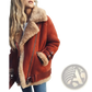 Shearling Lined Suede Bomber Jacket with Leather Trim
