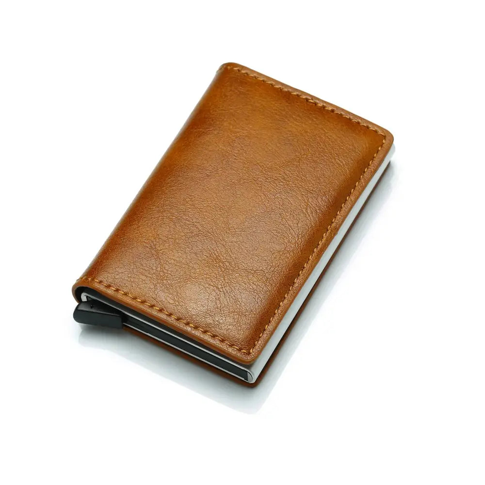 Slim Rfid Blocking Aluminum Alloy Card Case Wallet