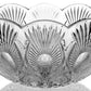 House of Waterford Diamond Cut & Scalloped Edge Crystal Peacock Bowl