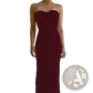 Off Shoulder Knotted Ribbed Knit Midi Dress