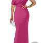 Off the Shoulder Mermaid Evening Gown with Draped Bodice