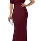 Off the Shoulder Mermaid Evening Gown with Draped Bodice