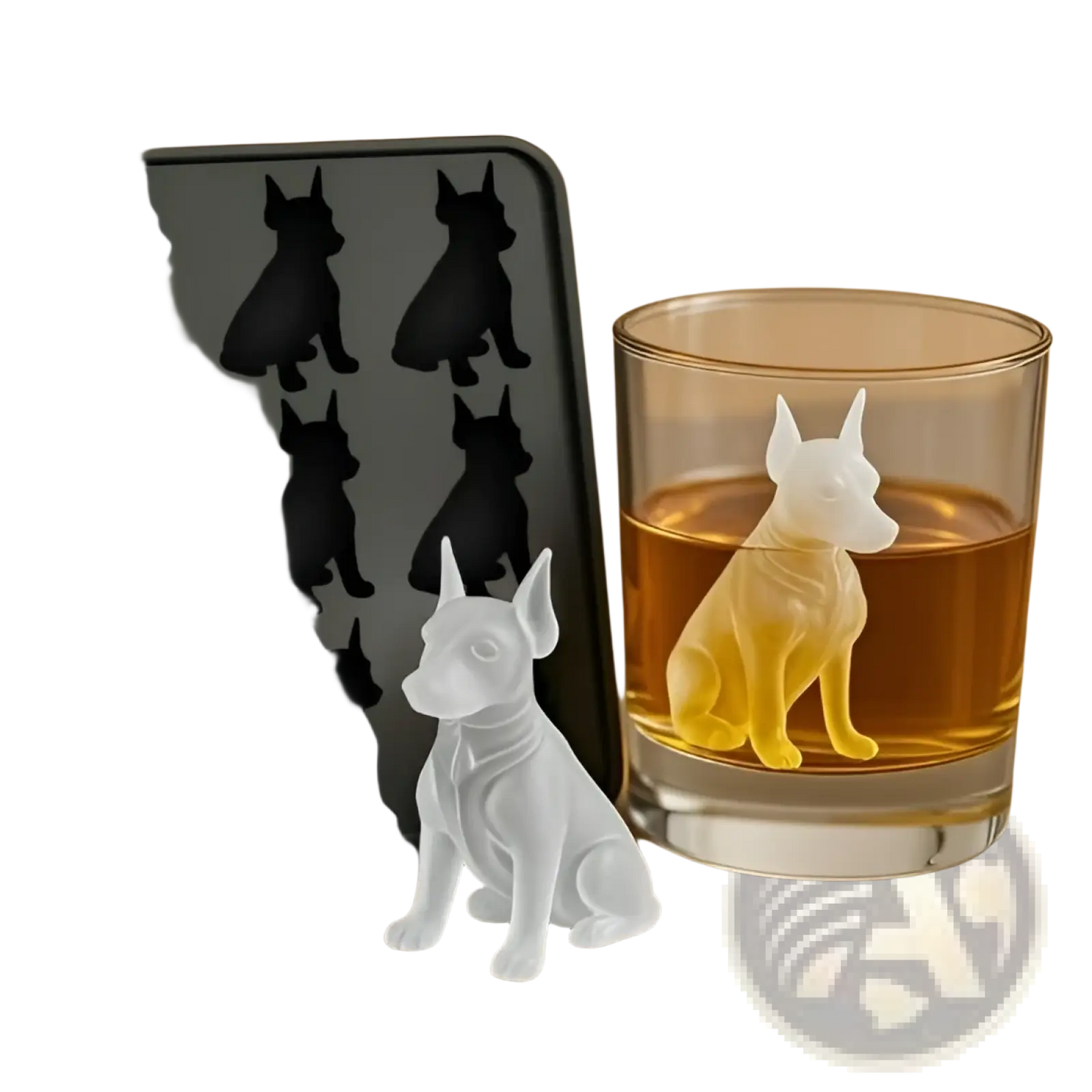 Silicone Dog and Godzilla Ice Cube Tray Mold Set