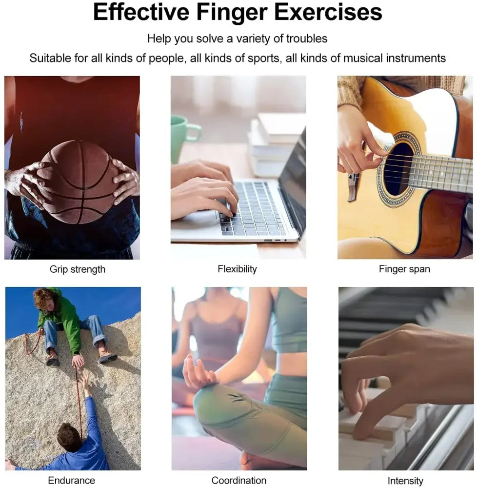 Silicone Finger Stretcher and Hand Grip Strength Trainer