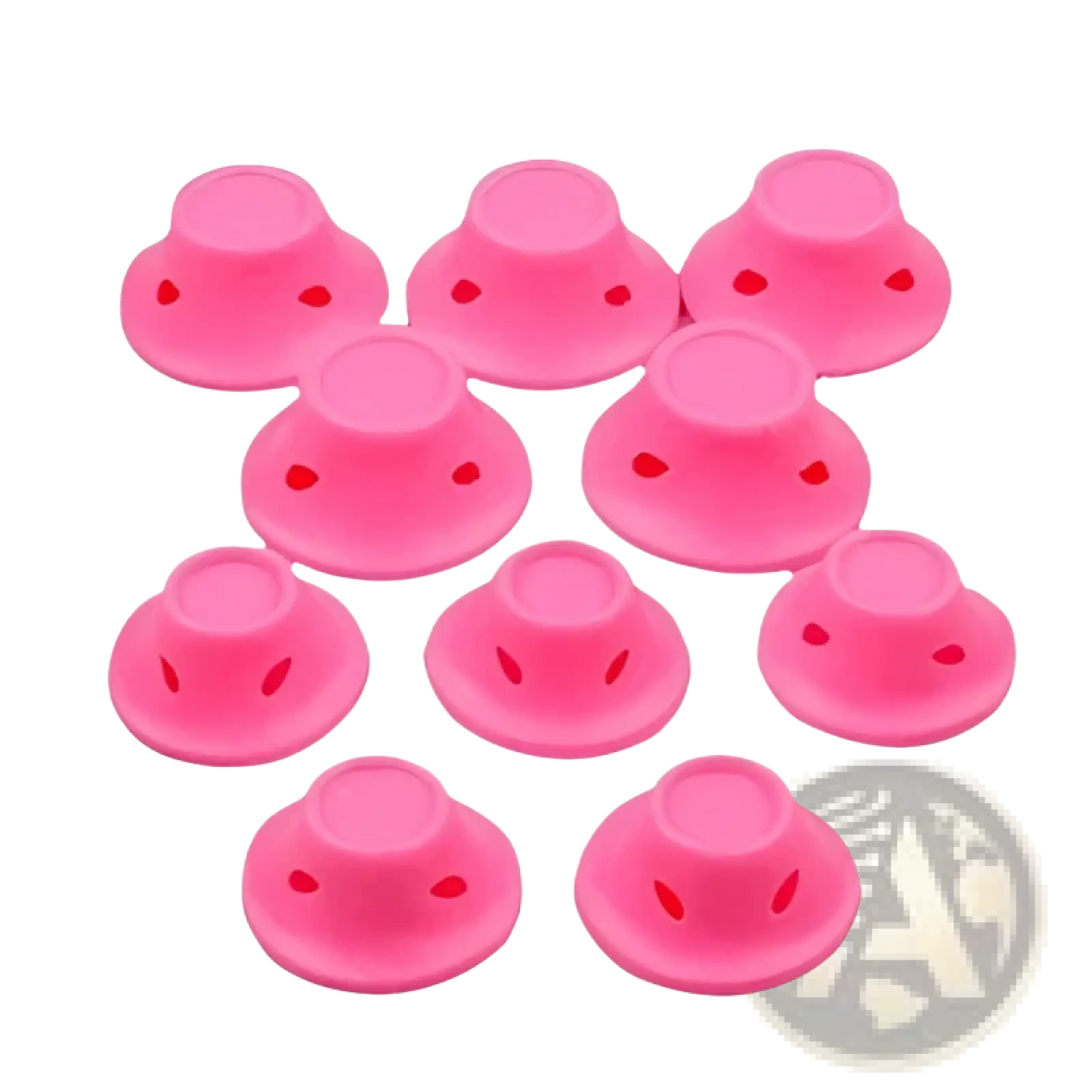 Silicone Hair Curlers no Heat Soft Rubber Rollers 10pc