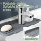 Silicone Self Draining Kitchen Sink Faucet Mat Gray