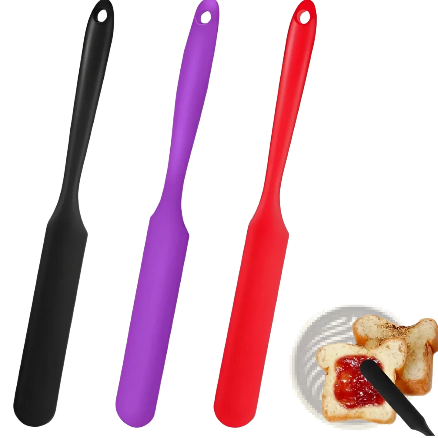 Silone Baking Spatula Set Colorful Heat Resistant Tools
