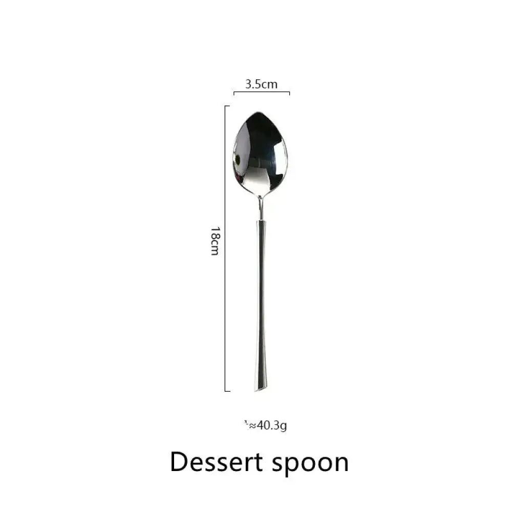 Polished Silver Western Stainless Steel Cutlery Set