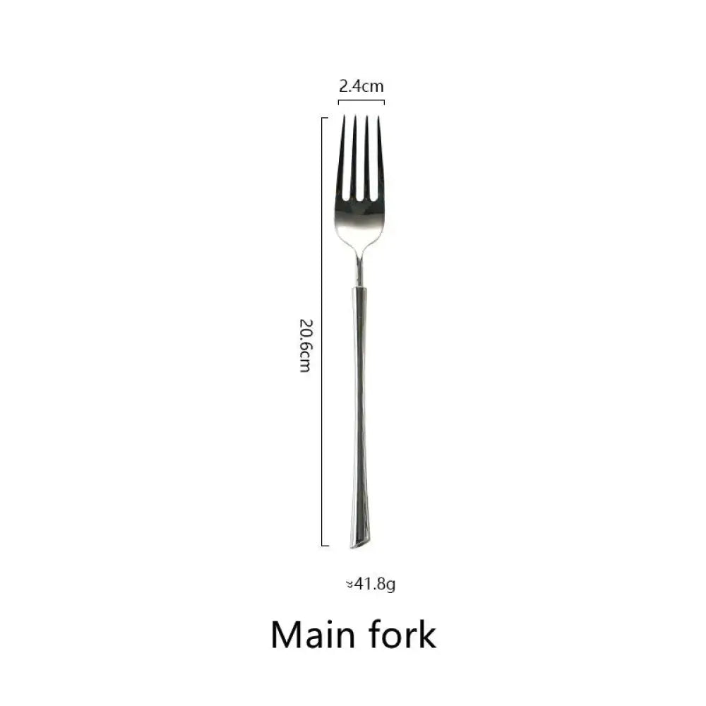 Polished Silver Western Stainless Steel Cutlery Set
