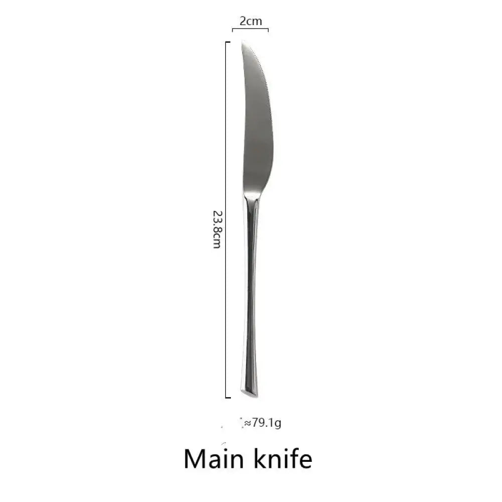 Polished Silver Western Stainless Steel Cutlery Set