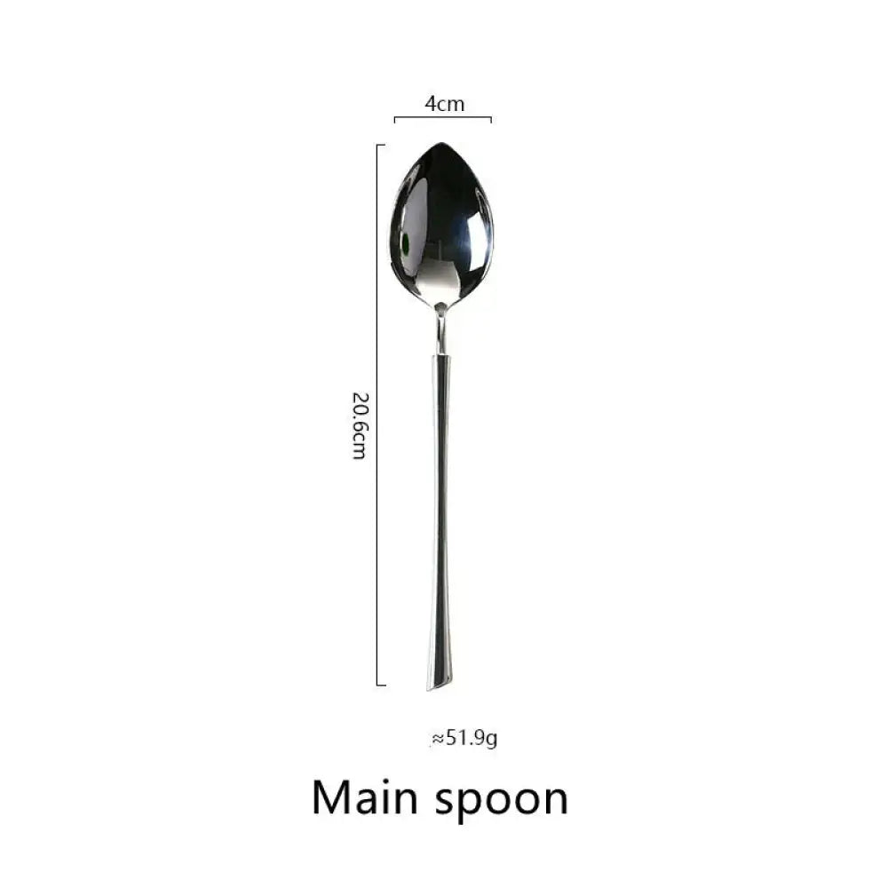 Polished Silver Western Stainless Steel Cutlery Set