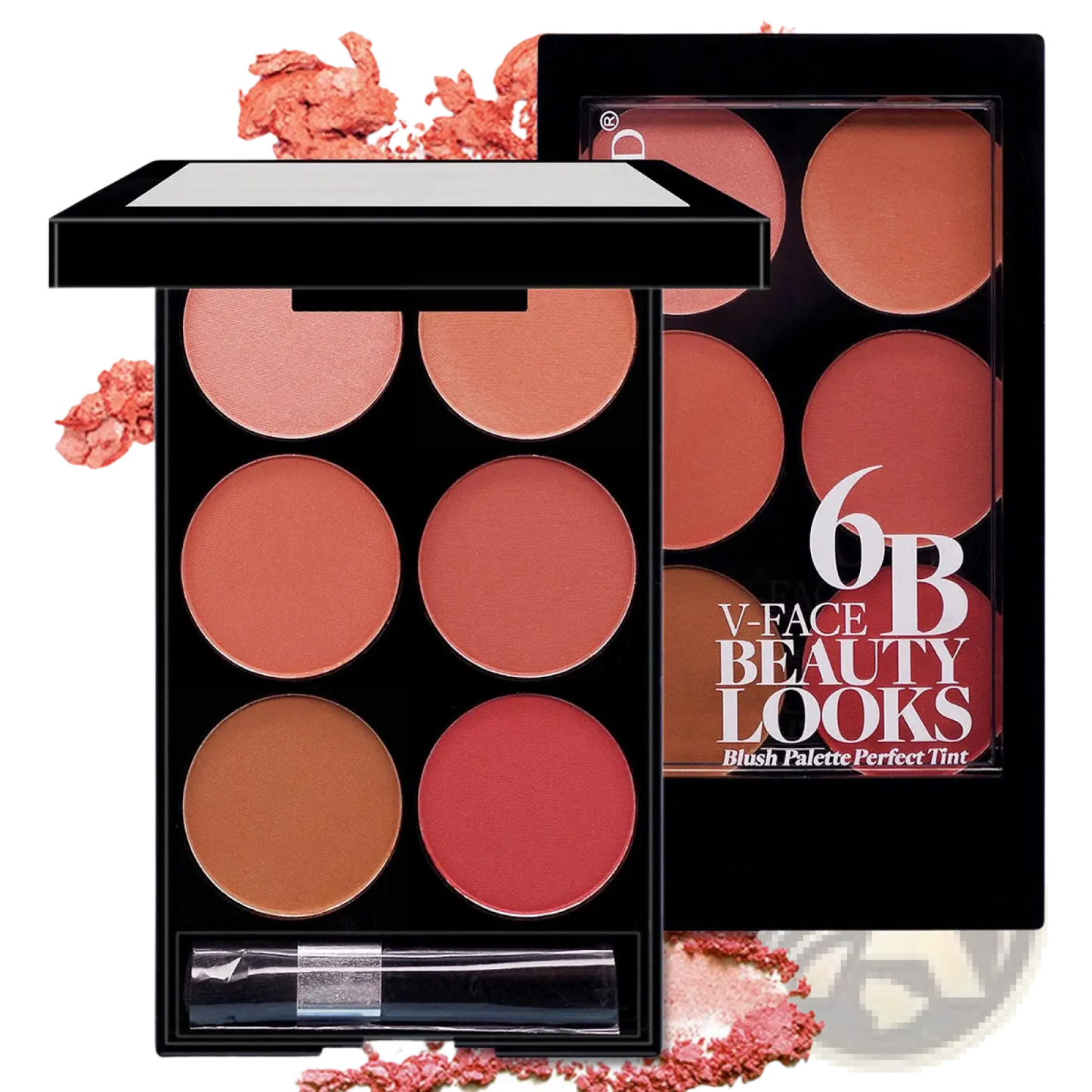 Six Color Blush Palette and v Face Contour Kit
