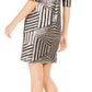 R&M Richards Women's Sequined Zippered 3/4 Sleeve Jewel Neck Short Sheath Cocktail Dress Gray Size 18