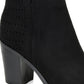 Journee Collection Women's Jessica Bootie Black Size 9 M