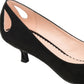 Journee Collection Women's Goldie Kitten Heel Shoes Black Size 8 M