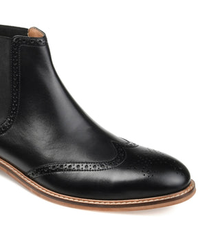 Thomas & Vine Men's Watson Wingtip Chelsea Boot Black Size 10.5 M