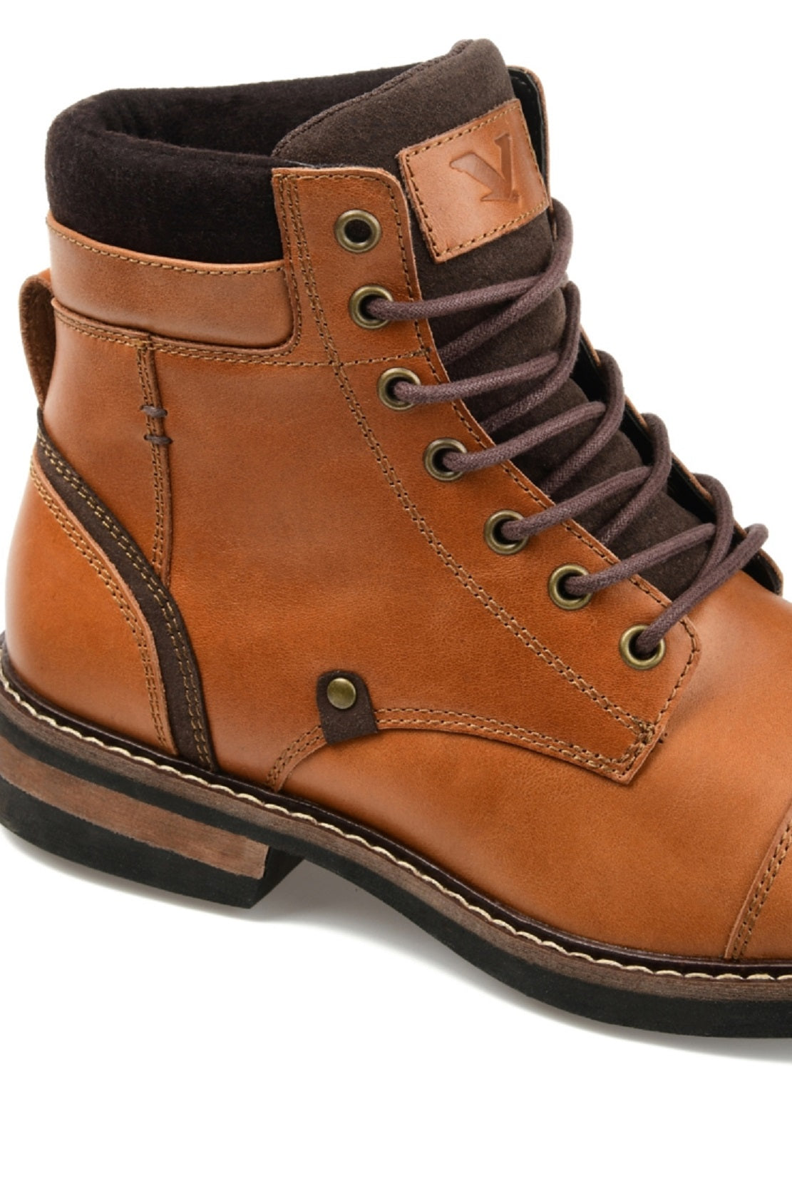 Territory Men's Yukon Cap Toe Ankle Boot Brown Size 9.5M