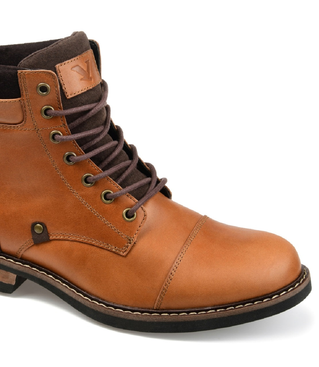 Territory Men's Yukon Cap Toe Ankle Boot Brown Size 9.5M