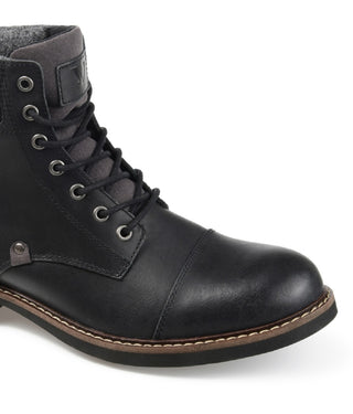 Territory Men's Yukon Cap Toe Ankle Boot Black Size 11 M