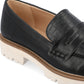 Journee Collection Women's Kenly Loafer Shoes Black Size 8 M