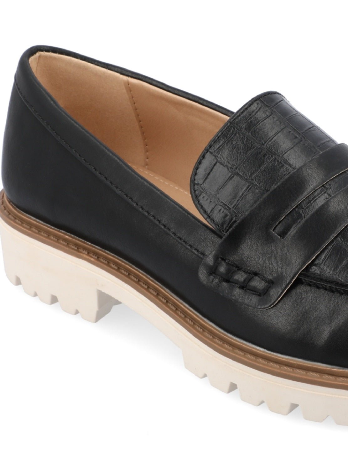 Journee Collection Women's Kenly Loafer Shoes Black Size 8 M