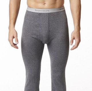 Stanfield's Men's 2 Layer Cotton Blend Thermal Gray Size Large