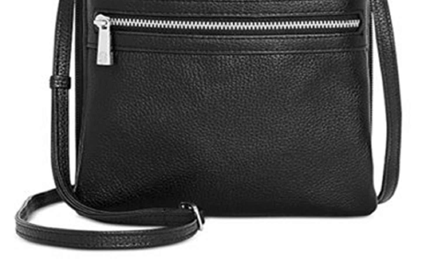 Giani Bernini Women's Pebble Adjustable Strap Crossbody Handbag Purse Black Size Regular