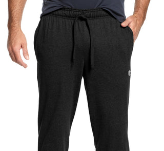 Champion Men's Jersey Open Bottom Pants Black Size Medium