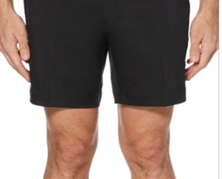 PGA Tour Men's 7 Flat Front Golf Shorts Black Size 32