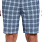 PGA Tour Men's Moisture Wicking Stretch Plaid Golf Shorts Blue Size 38