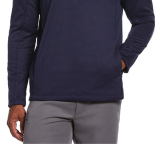 PGA Tour Men's Quarter Zip Golf Sweatshirt Blue Size Medium