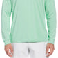 PGA Tour Men's Sun Shade Stretch Quarter Zip Golf Striped Pullover Green Size Large
