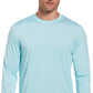 PGA Tour Men's Mixed Media Sun Protection Golf Shirt Blue Size XX-Large