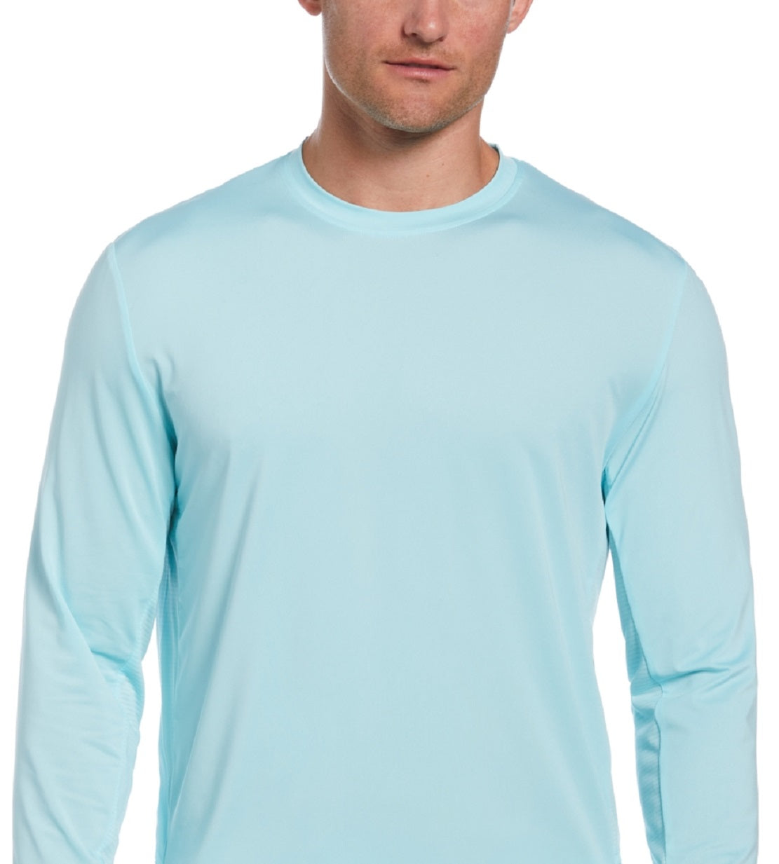 PGA Tour Men's Mixed Media Sun Protection Golf Shirt Blue Size XX-Large