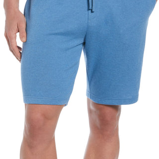 Cubavera Men's Solid Double Knit 9 Drawstring Shorts Blue Size X-Large