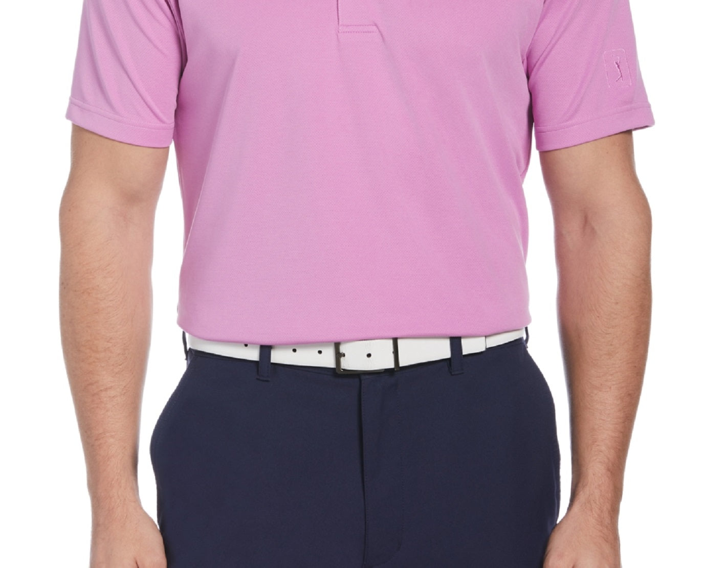 PGA Tour Men's Airflux Golf Polo Purple Size Small