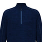 PGA Tour Men's Moisture Wicking Textured Fleece 1/4 Zip Sweater Blue Size X-Large