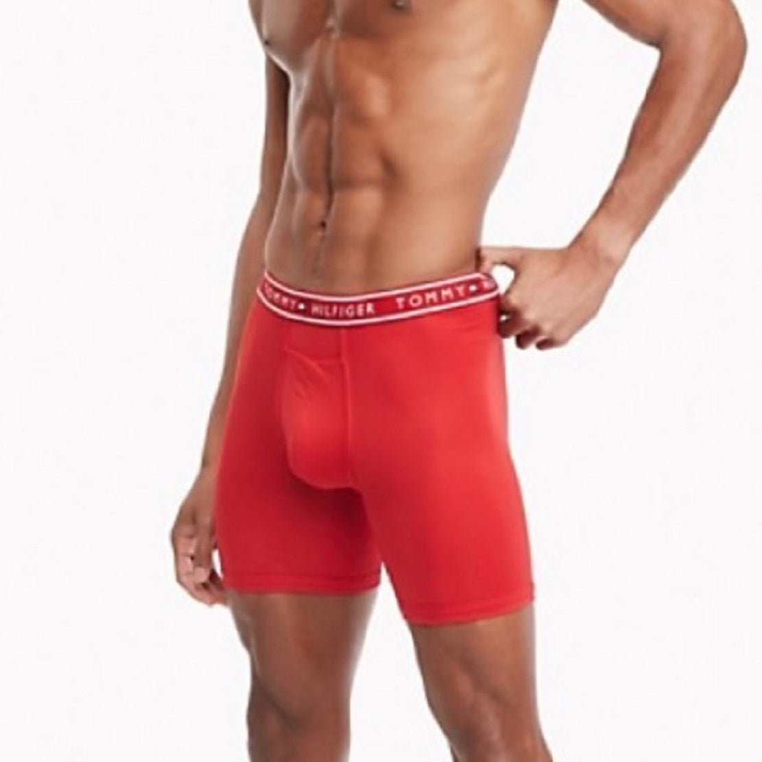 Tommy Hilfiger Men's 3 Pk Everyday Micro Boxer Briefs Red Size Large