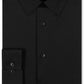 Calvin Klein Men's Slim Fit Non Iron Performance Herringbone Point Collar Dress Shirt Black Size 34X35