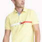 Tommy Hilfiger Men's Th Flex Nial Custom Fit Short Sleeve Polo Shirt Yellow Size X-Large