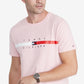 Tommy Hilfiger Men's Flag Stripe Short Sleeve TShirt Pink Size Large