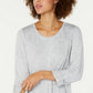 Style & Co Women's Layered-Look Roll-Tab Top Gray Size 2XL