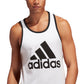 adidas Men's Logo Tank White Size Large